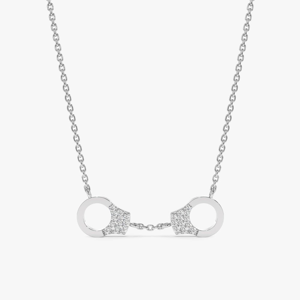 Diamond Handcuff Necklace