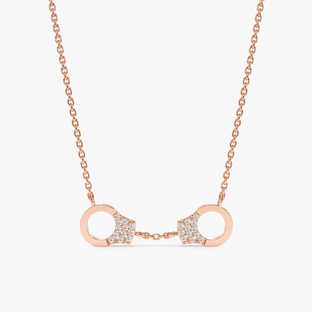 Diamond Handcuff Necklace