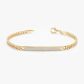 Diamond ID Cuban Chain Bracelet