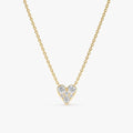 Diamond Inlay Heart Necklace