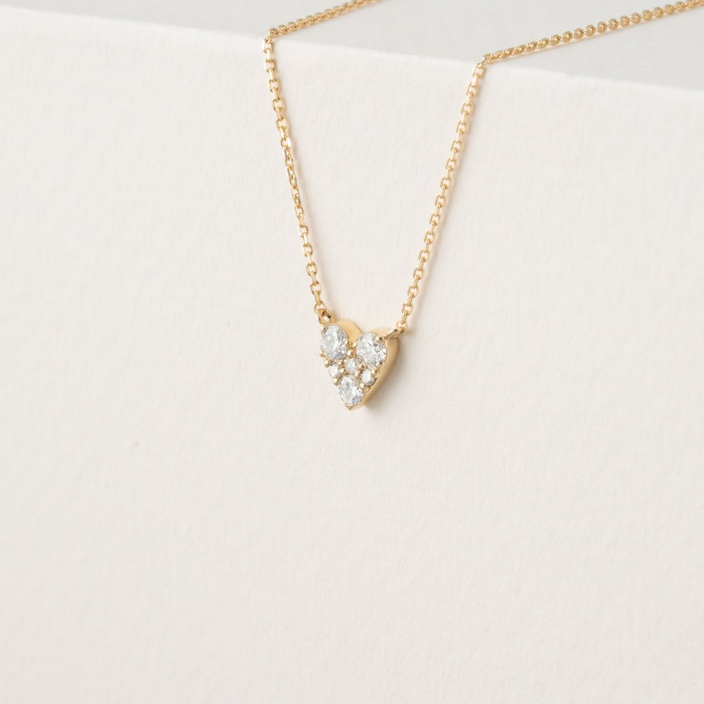 Diamond Inlay Heart Necklace