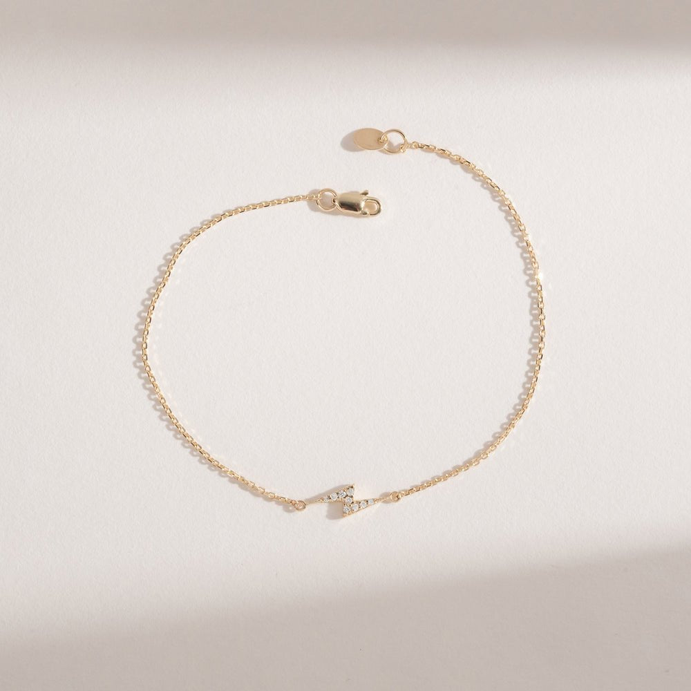 Diamond Lightning Bolt Bracelet