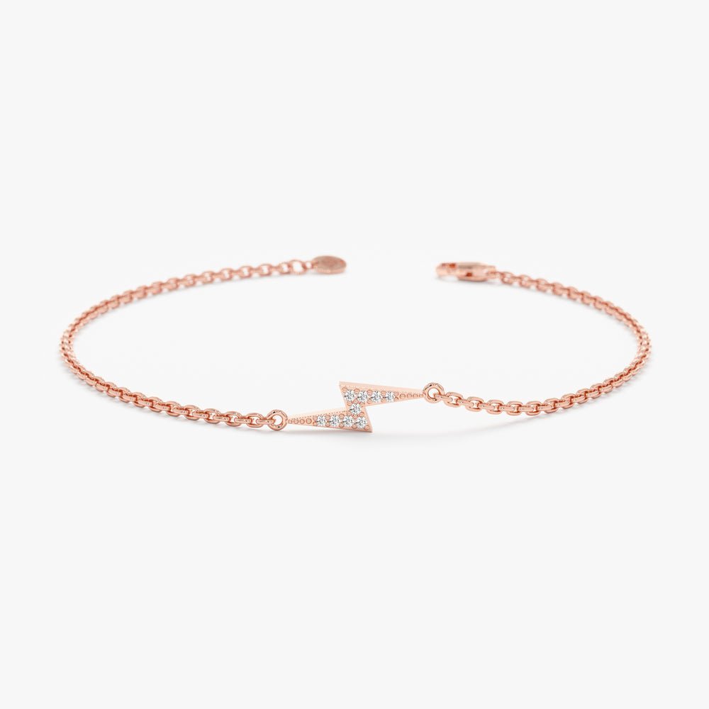 Diamond Lightning Bolt Bracelet