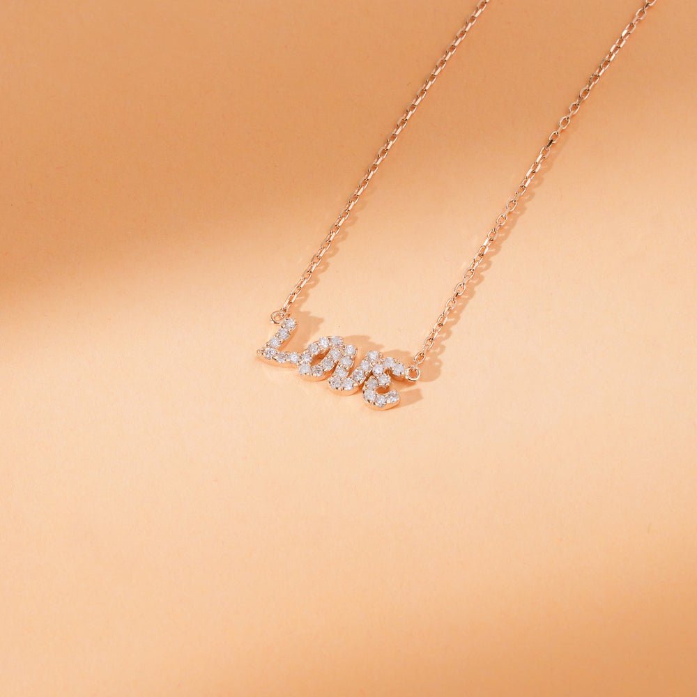 Diamond LOVE Necklace