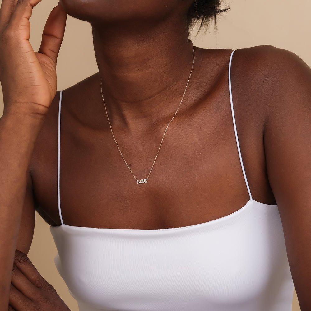 Diamond LOVE Necklace