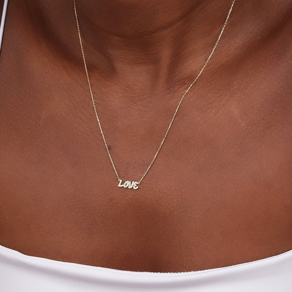 Diamond LOVE Necklace