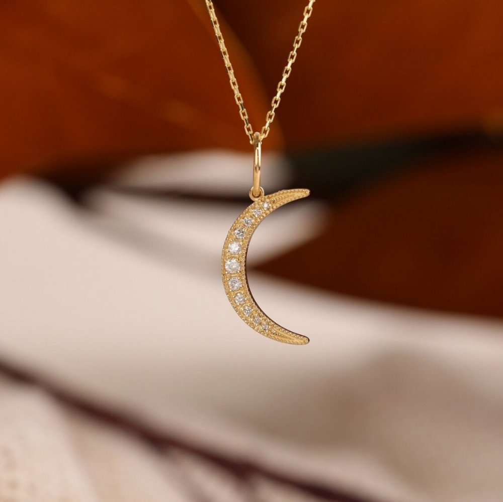 Diamond Moon Charm