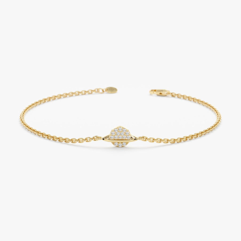 Diamond Saturn Bracelet