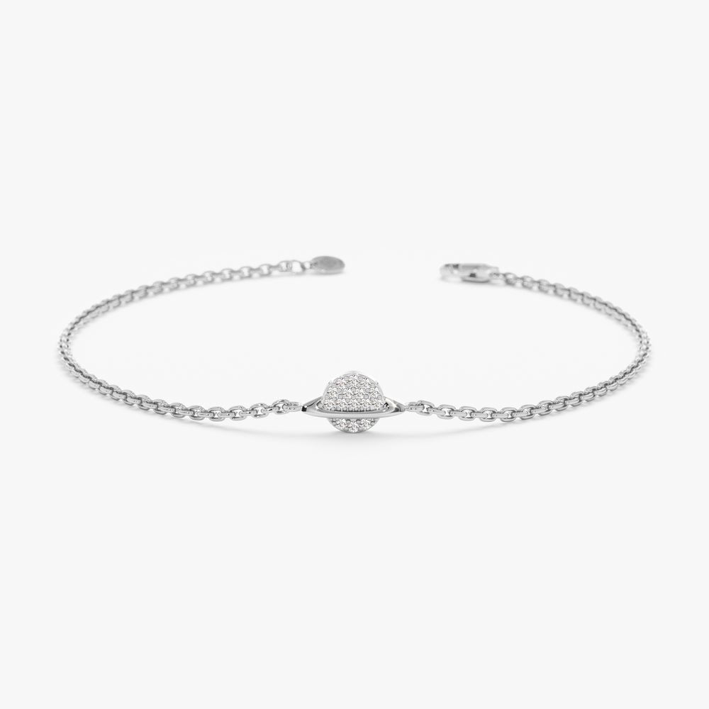 Diamond Saturn Bracelet