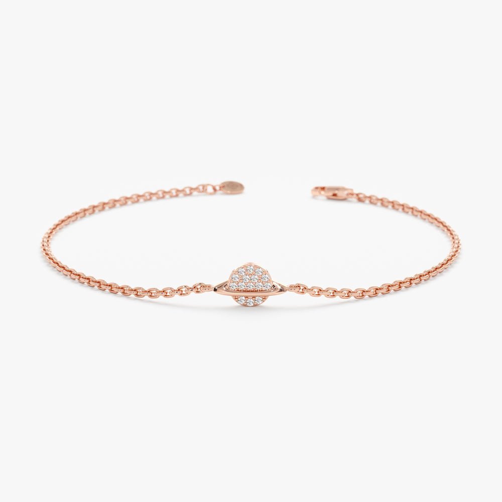 Diamond Saturn Bracelet