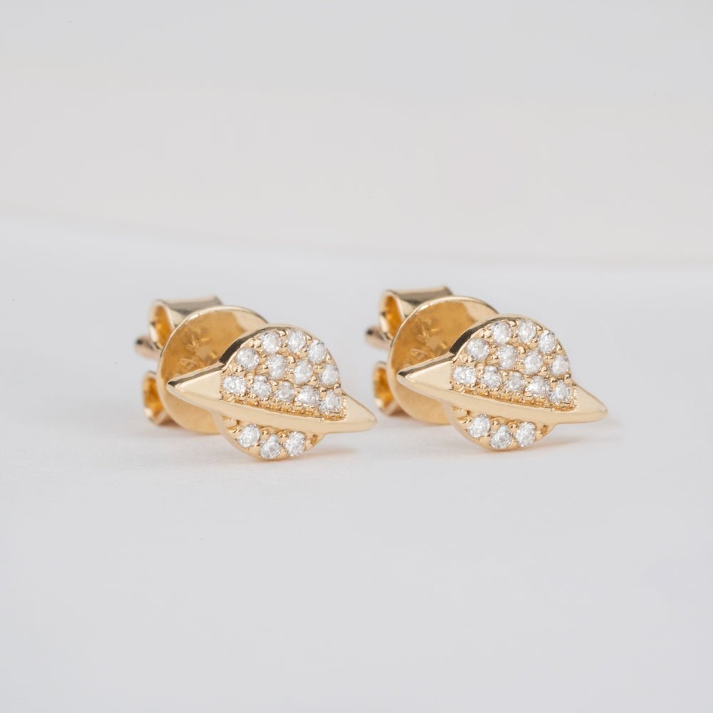 Diamond Saturn Studs