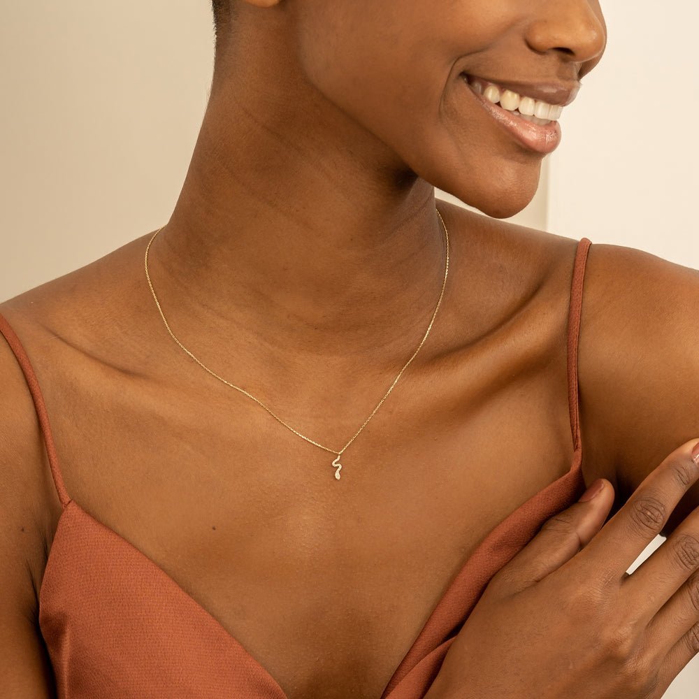 Diamond Snake Necklace