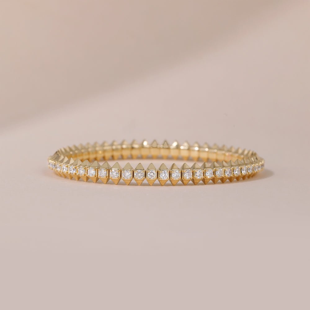 Diamond Spike Tennis Bracelet