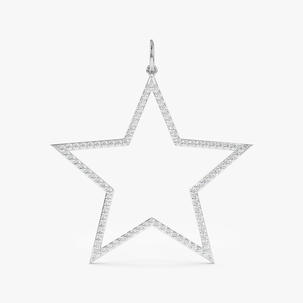 Diamond Star Cutout Charm