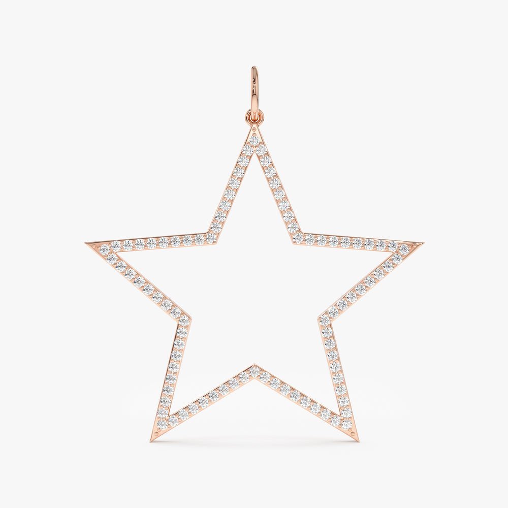 Diamond Star Cutout Charm