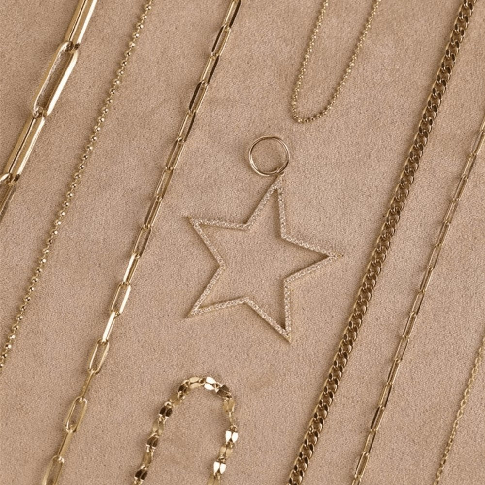 Diamond Star Cutout Charm