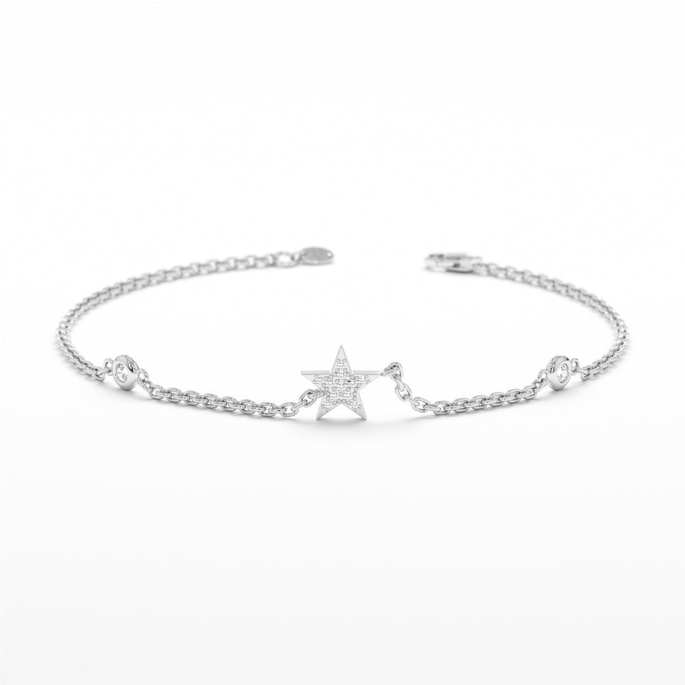 Diamond Star Station Bracelet
