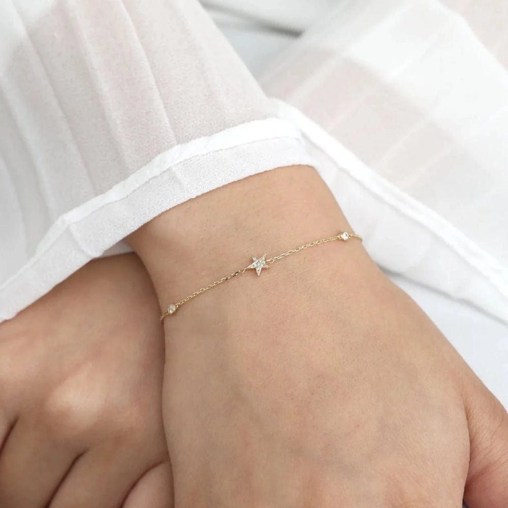 Diamond Star Station Bracelet