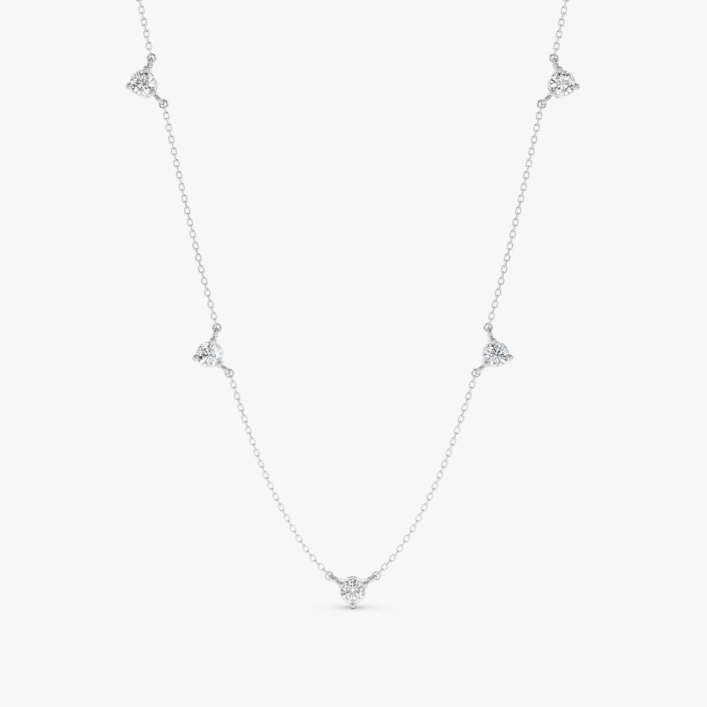 Diamond Station Necklace