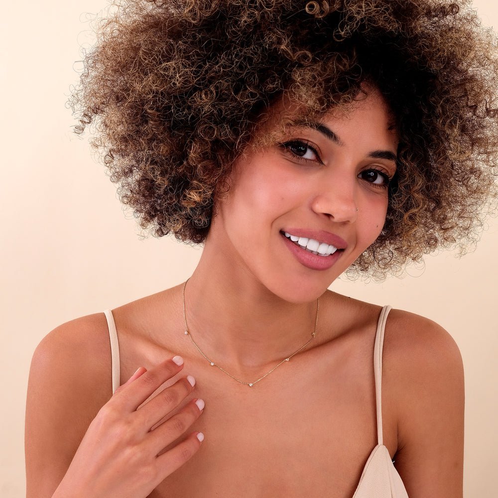 Diamond Station Necklace