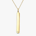 Diamond Vertical Tag Necklace