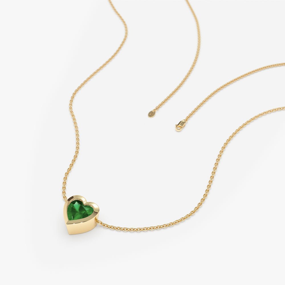 Emerald Heart Necklace