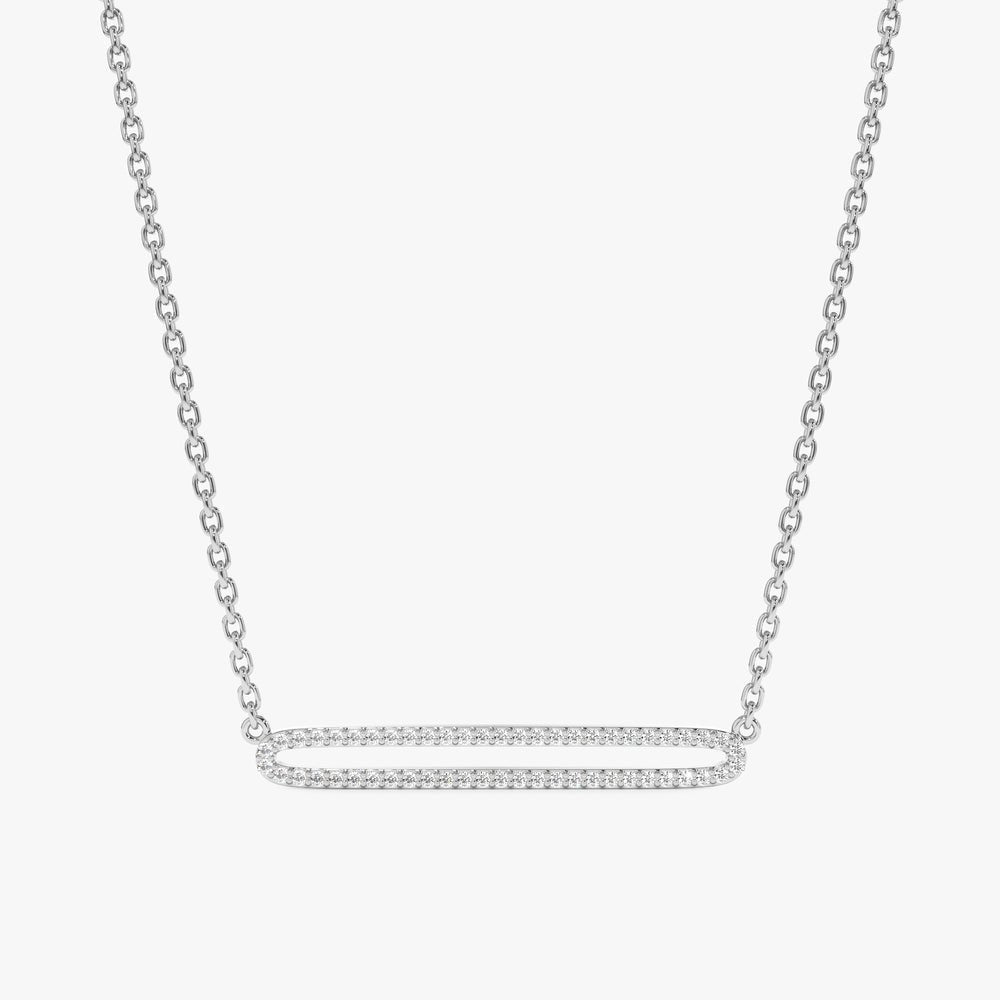 Eternity Natural Diamond Bar Necklace