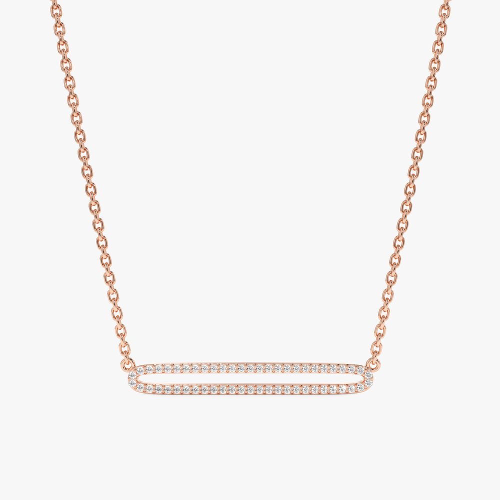 Eternity Natural Diamond Bar Necklace