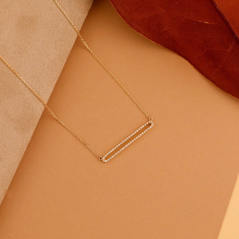 Eternity Natural Diamond Bar Necklace
