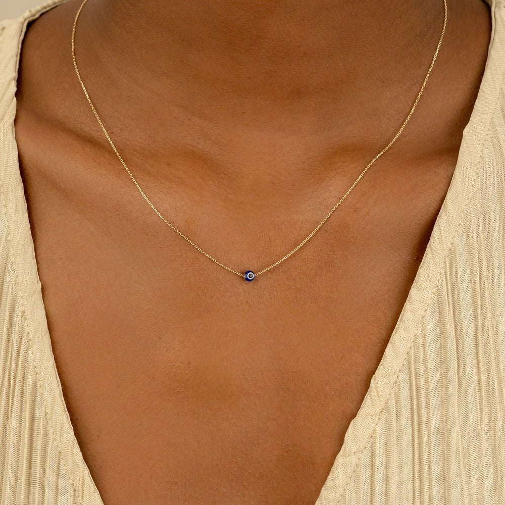Evil Eye Glass Bead Necklace