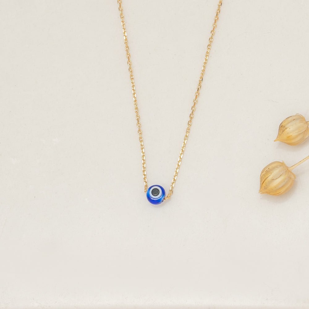 Evil Eye Glass Bead Necklace