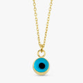 Evil Eye Glass Charm Necklace