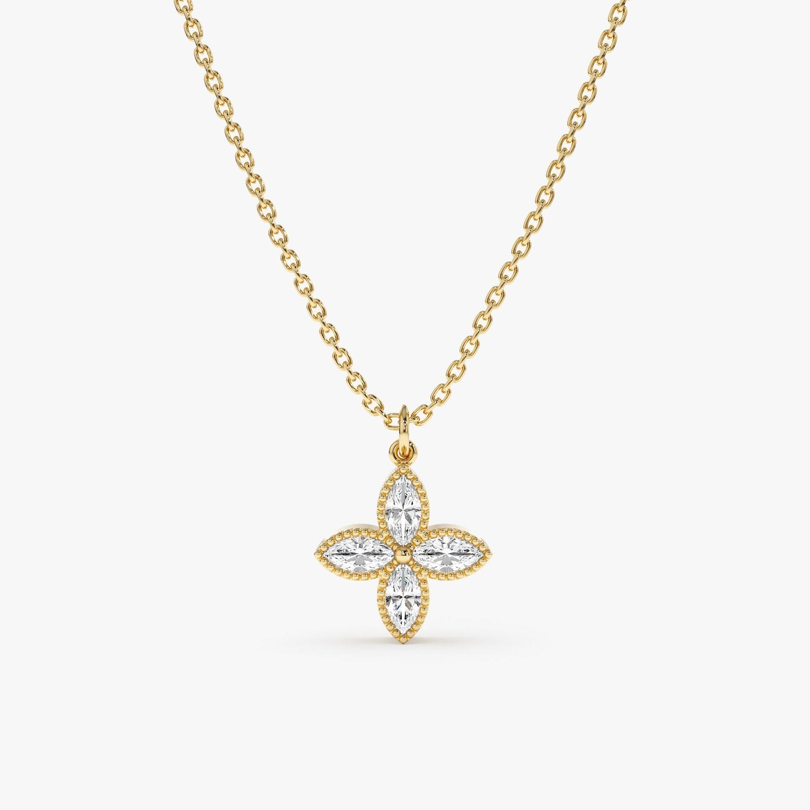 Four Leaf Clover Diamond Necklace