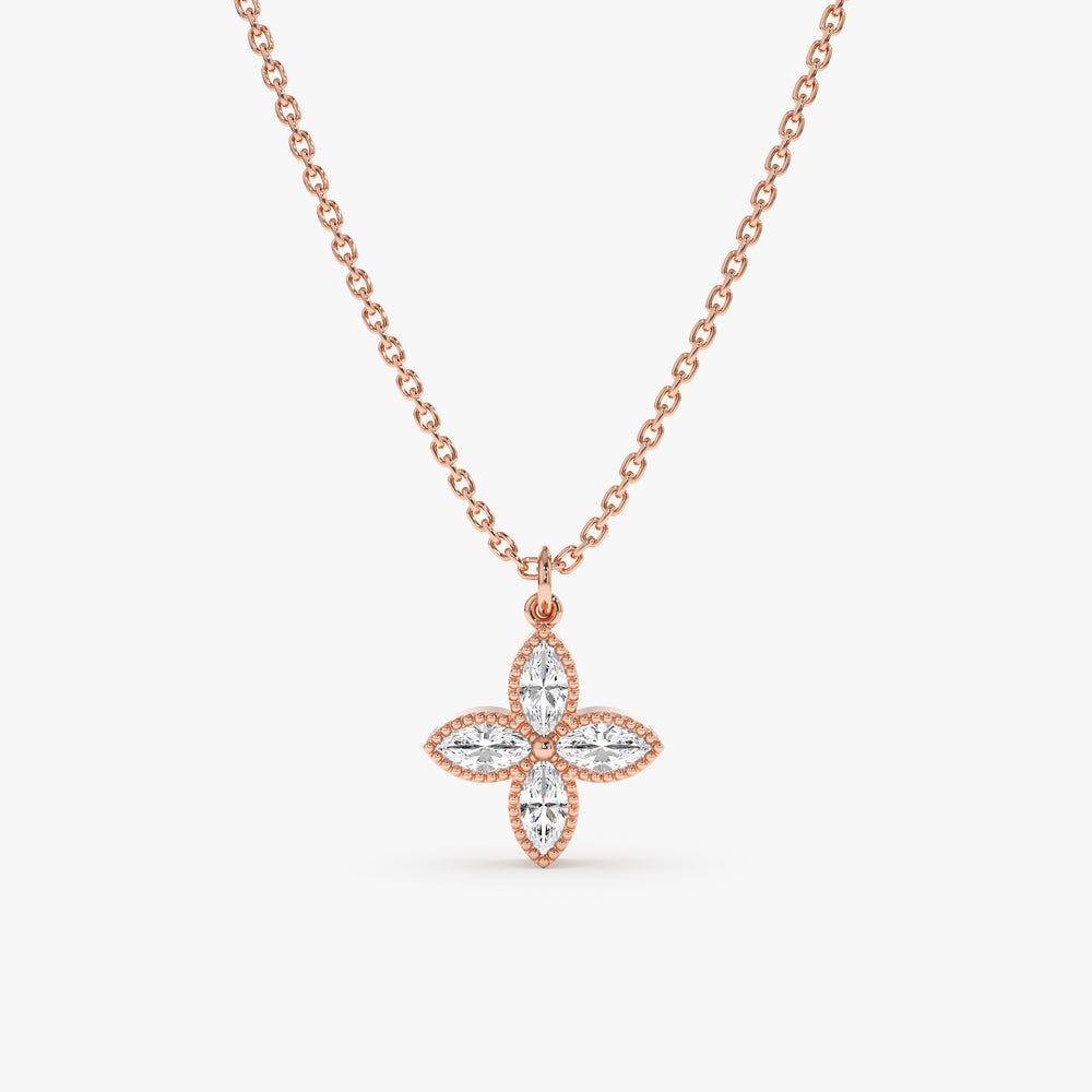 Four Leaf Clover Diamond Necklace