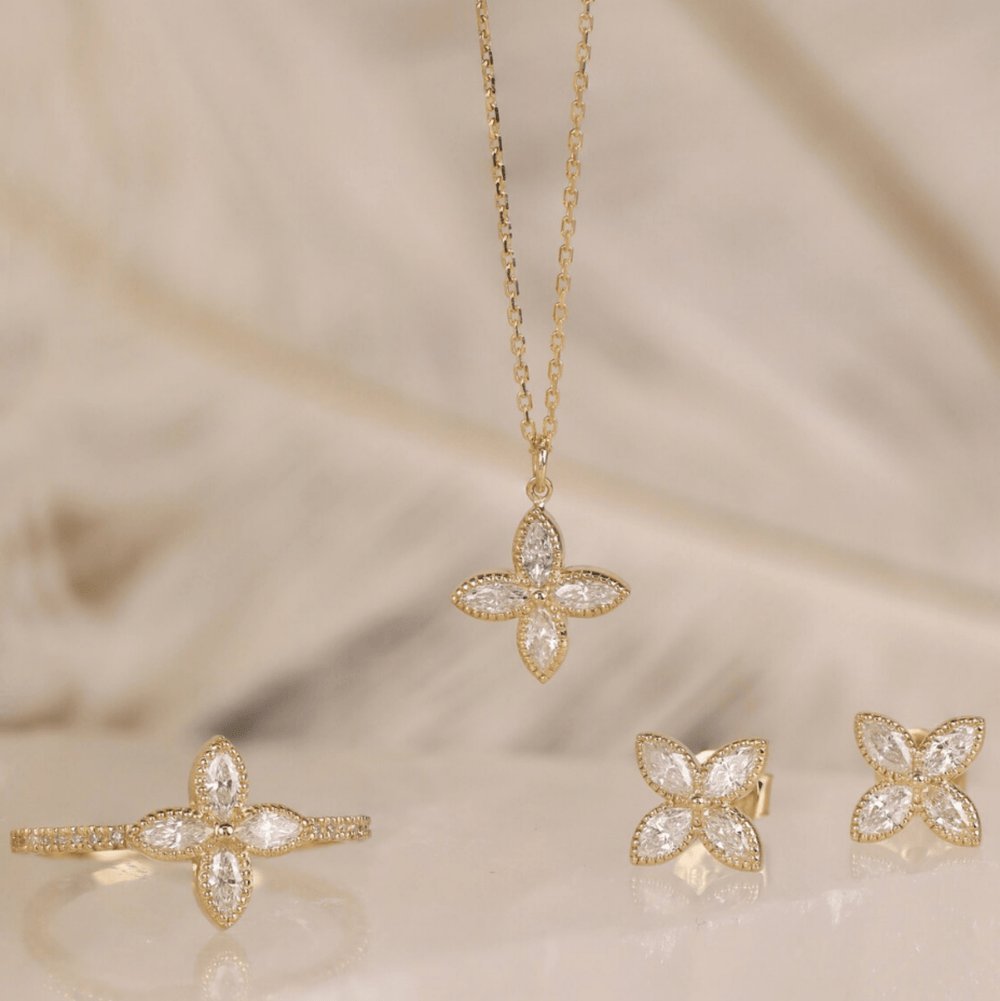 Four Leaf Clover Diamond Necklace