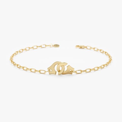 Handcuff Paperclip Chain Bracelet