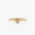 Handmade Natural Labradorite Art Deco Ring