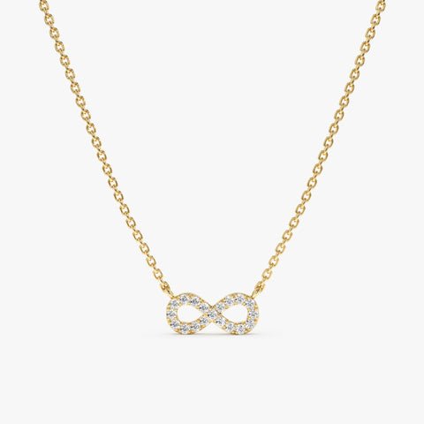 Infinity Natural Diamond Necklace
