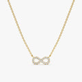 Infinity Natural Diamond Necklace