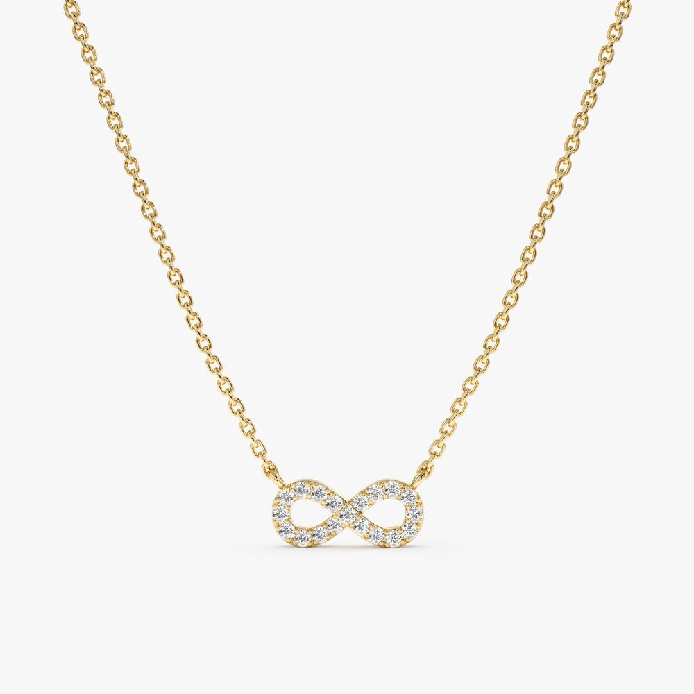 Infinity Natural Diamond Necklace