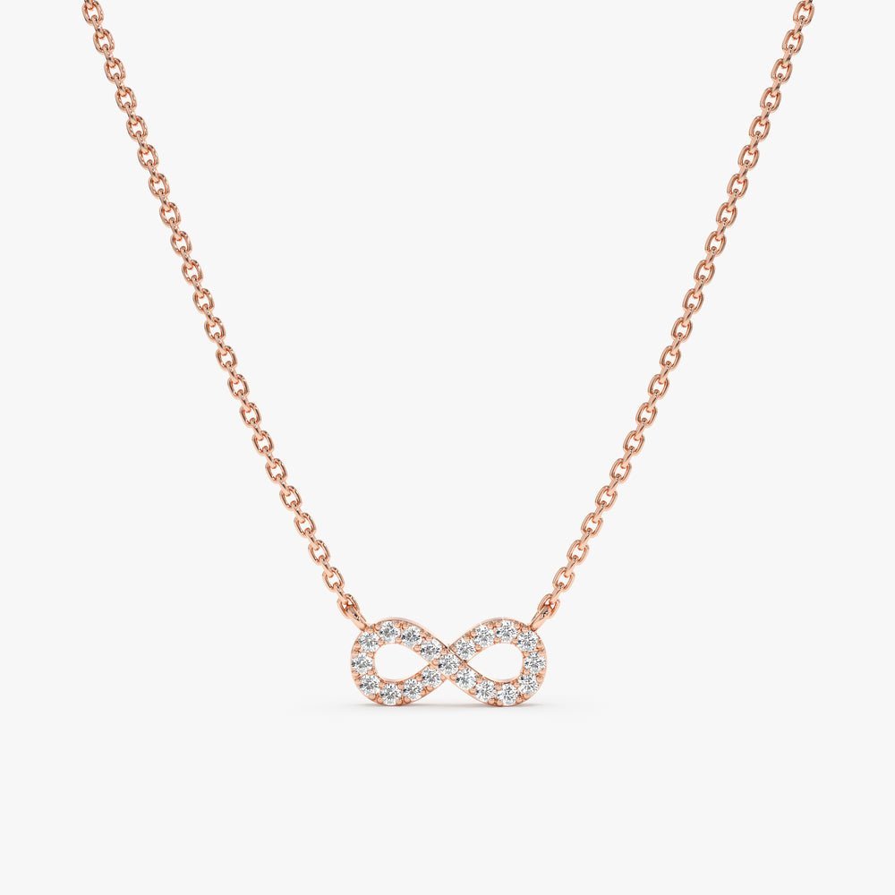 Infinity Natural Diamond Necklace