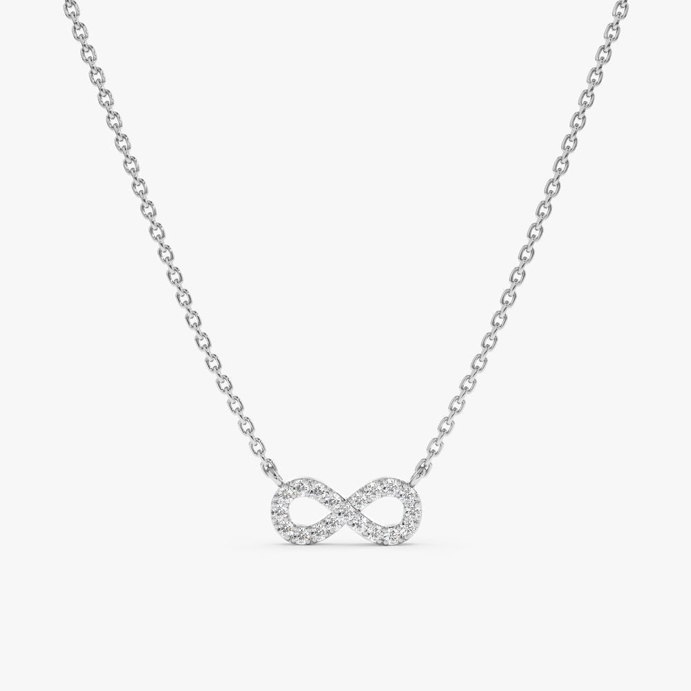 Infinity Natural Diamond Necklace