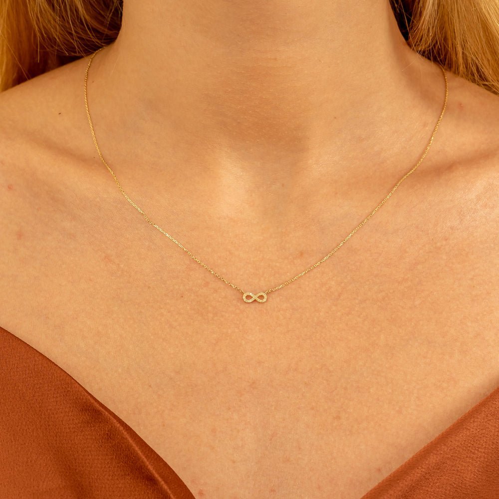 Infinity Natural Diamond Necklace