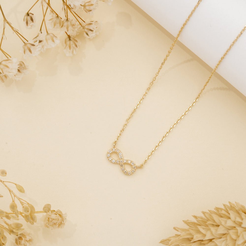 Infinity Natural Diamond Necklace