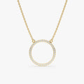 Large Circle Of Life Diamond Necklace