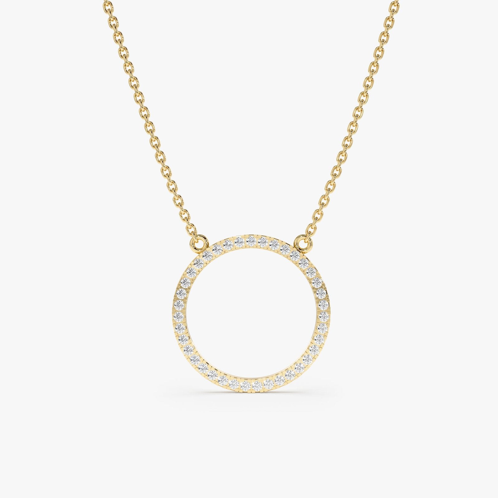 Large Circle Of Life Diamond Necklace