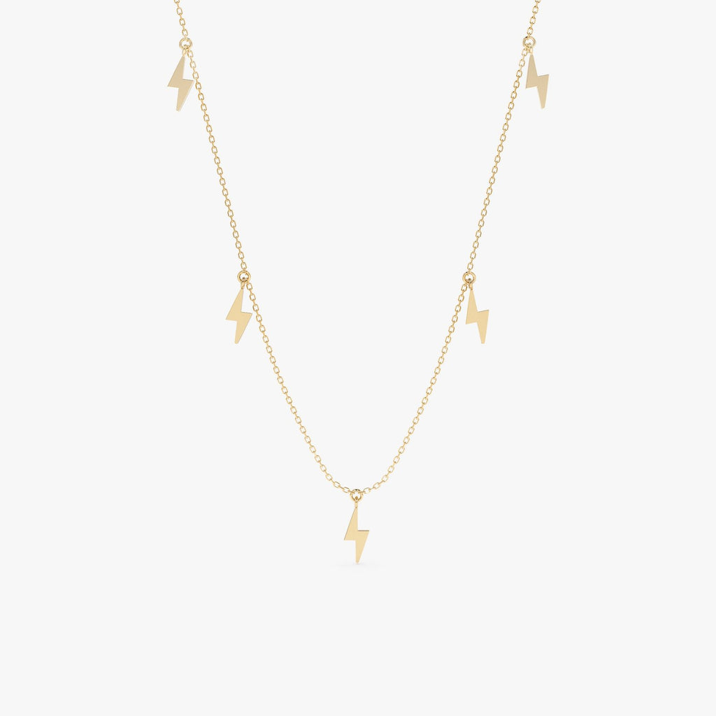 Lightning Bolt Drop Necklace