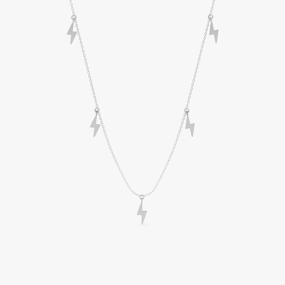 Lightning Bolt Drop Necklace