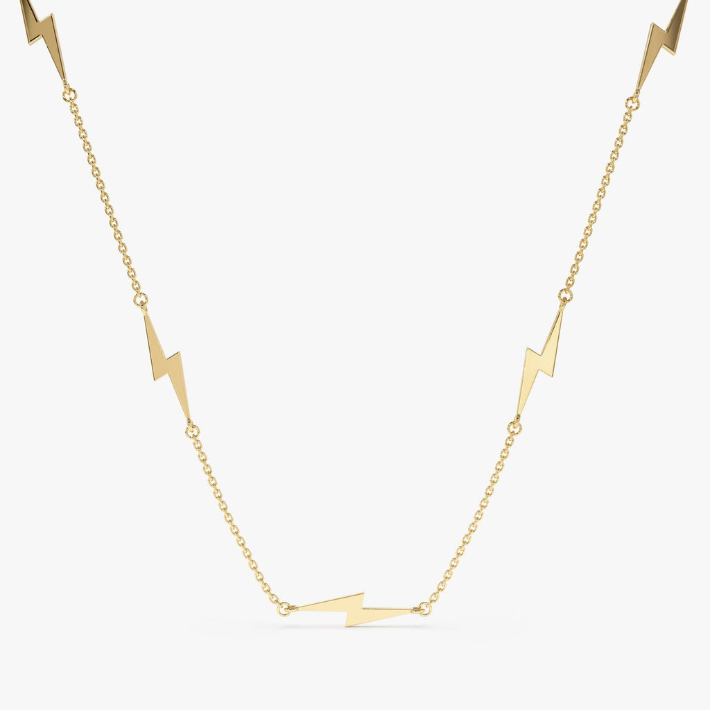 Lightning Bolt Station Necklace