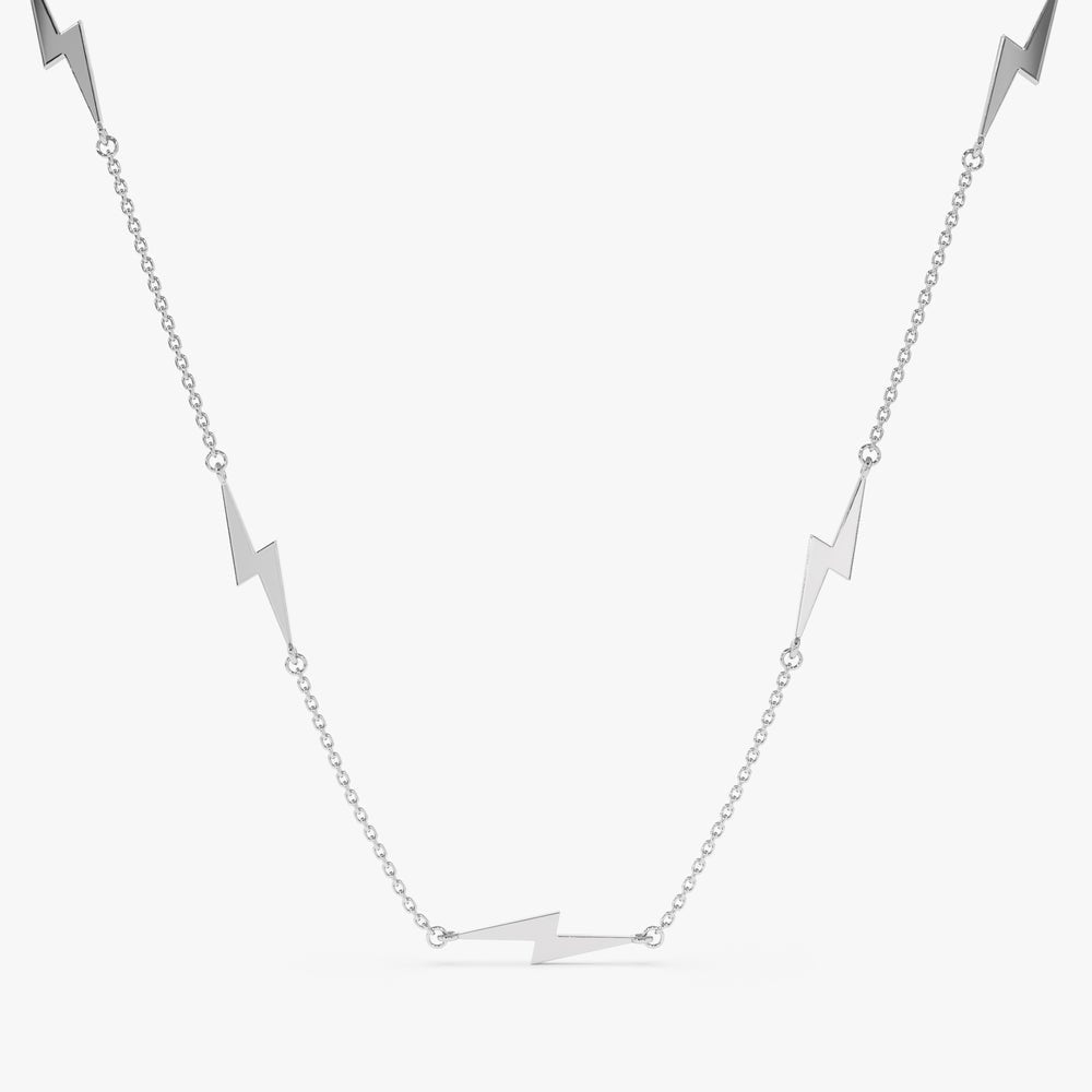 Lightning Bolt Station Necklace